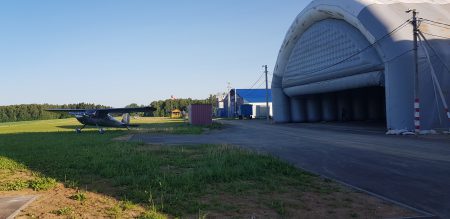 Надувной ангар